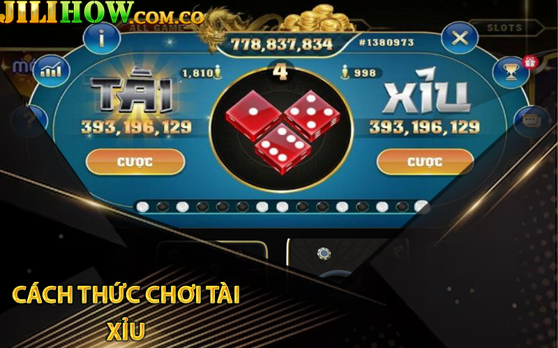 Cách thức chơi Tài Xỉu 